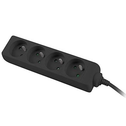 Rallonge - PremiumCord - ppa4-03bk - 3 m - 4 Prese - Interruttore Nero