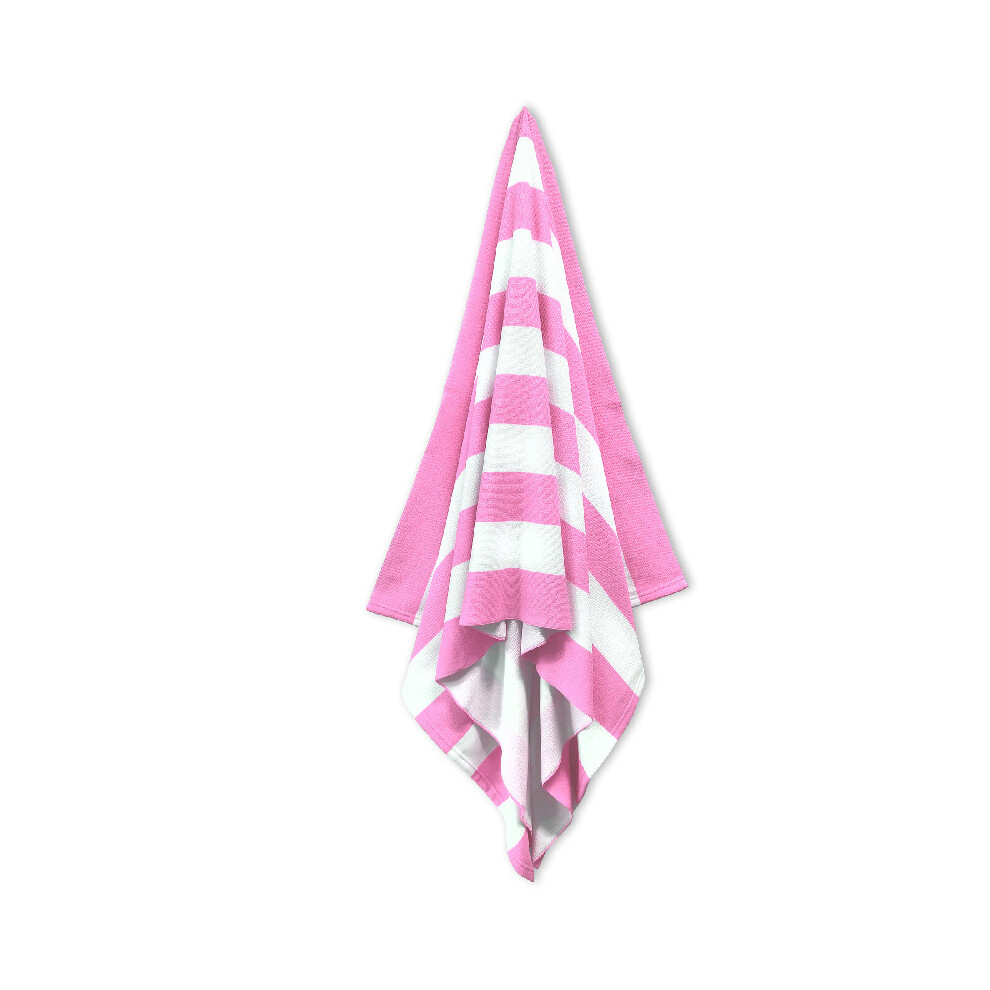 (Pink, 75x150cm) Striped Quick Dry Microfiber Beach Towel Absorbent Active Print Beach Swimming-image-OPC-PJMKNHJ-NEW