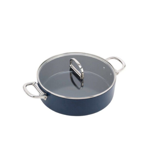 Joseph Joseph JOSEPH JOSEPH Casseruola antiaderente con coperchio e manico pieghevole 28 cm Blu