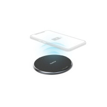 Draadloze oplader "QI-FC10", 10 W, draadloze oplader voor smartphone, zwart