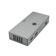 KVM-switch, 4 poorten, 3 USB-A, 1 HDMI, met kabel