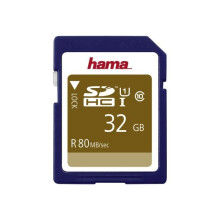 Hama 32 GB UHS Klasse 1 - Klasse 10 SDHC UHS-I flashgeheugenkaart