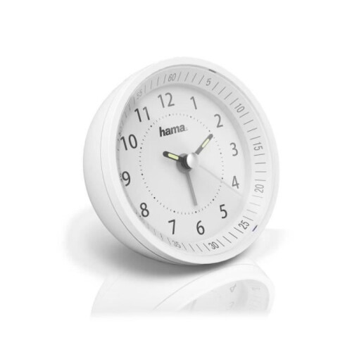 Hama Radiogestuurde wekker Roundly, wit