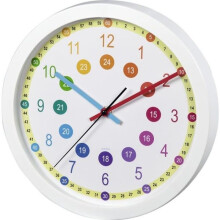 Kinderwandklok - HAMA - Diameter 30 cm - Analoge weergave - Stille mechanisme