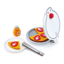 Gaufrier - HAPE - Branco - 4 waffles - Acessórios incluídos - Brinquedo de cozinha