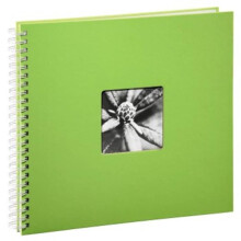 Album mit Spirale - Fine Art - 36x32 cm - 50 Seiten - Kiwi-Farbe - Unisex