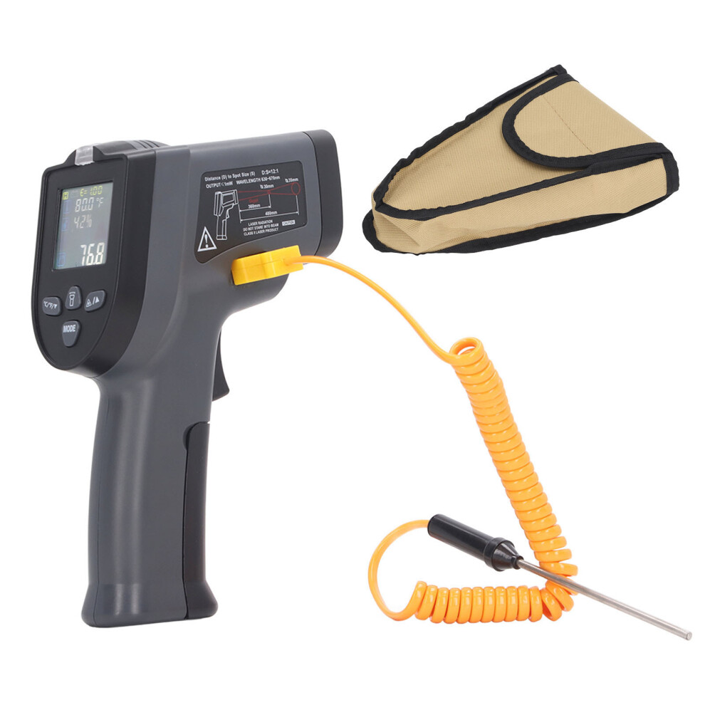 Digital Thermometer Backlit LCD Display Power