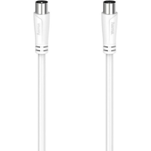 Hama Câble Koaxial - Hama - 00205049 - 10 m - Blanc - Double blindage 90dB