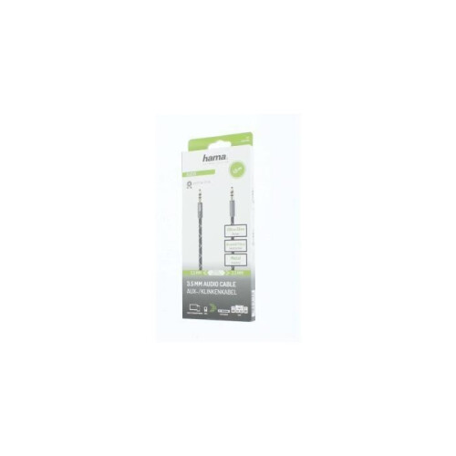 Hama Hama 00205130 audio cable 1.5 m 3.5mm Black, Grey 1