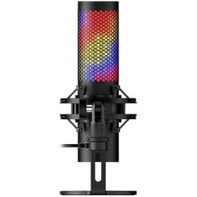 Microfone USB - HYPERX - QuadCast 2 S - Iluminação RGB - Toque para Silenciar - Streaming/Podcasting