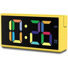 Wecker - HAMA - Ibiza - Multikleur Scherm - USB Opladen - Geel