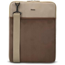 Laptophoes - HAMA - om te gaan - Harde hoes - Gevoerd compartiment - Afneembare schouderband