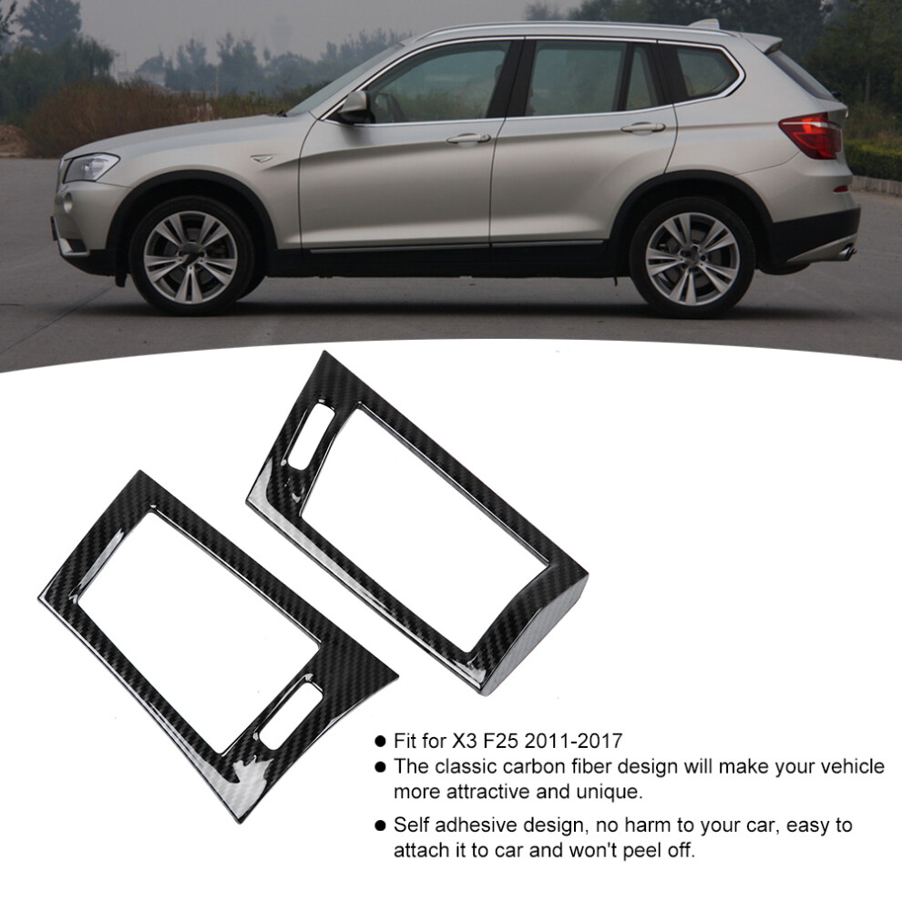 Carbon Fiber Texture Side Air Vent Cover Fit X3 F25 F26 2011-2017 4961341369934