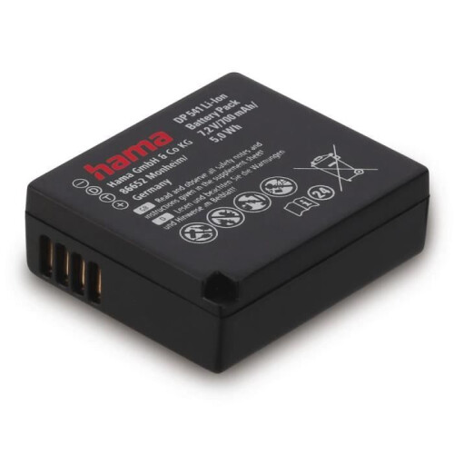 Hama Accumulateur Li-ion - Panasonic - DP 541 - Compatible DMW-BLG10 - Noir - Haute performance