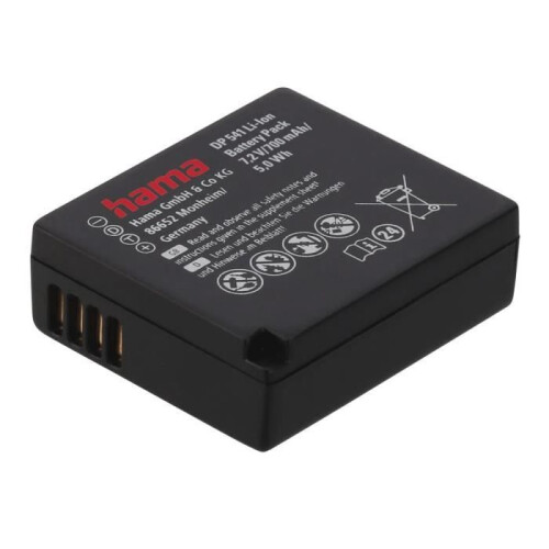 Hama Accumulateur Li-ion - Panasonic - DP 541 - Compatible DMW-BLG10 - Noir - Haute performance 1