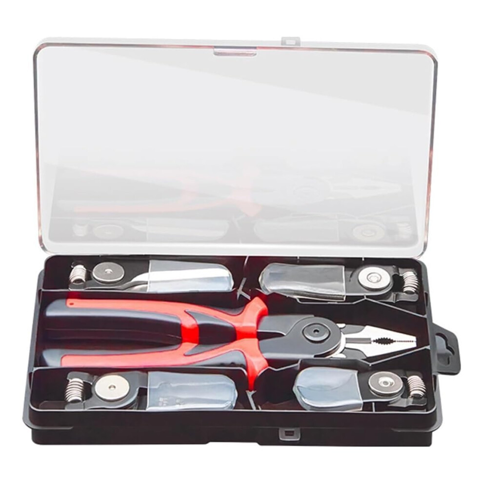 5 In 1 Tool Set With Wire Cutter, Stripping Pliers, Crimping Tool, Lineman's Pliers, And Scissors For Electrical Work 6947110146379