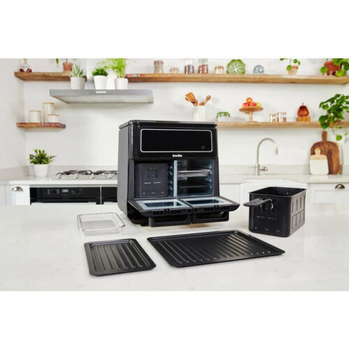 Breville Friteuse électrique - BREVILLE - VDF130X - 11 Litres - 12 modes de cuisson - 2 zones de cuisson 1