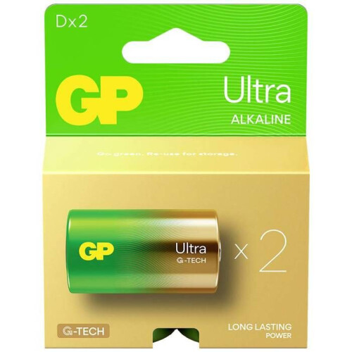 GP Ultra Pile LR20 (D) Alkaline 1,5 V 2 Stk. 1