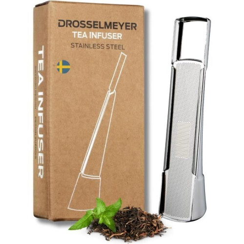 Infusore per tè - Drosselmeyer - Acciaio inossidabile - Design elegante - Microforato