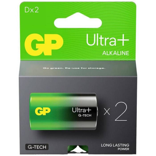 GP Ultra Plus Batterien LR20 (D) Alkaline 1.5 V 2 Stück 2