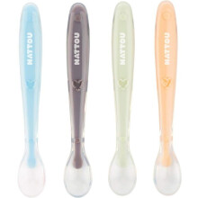 Nattou - 4 silikonilusikan setti