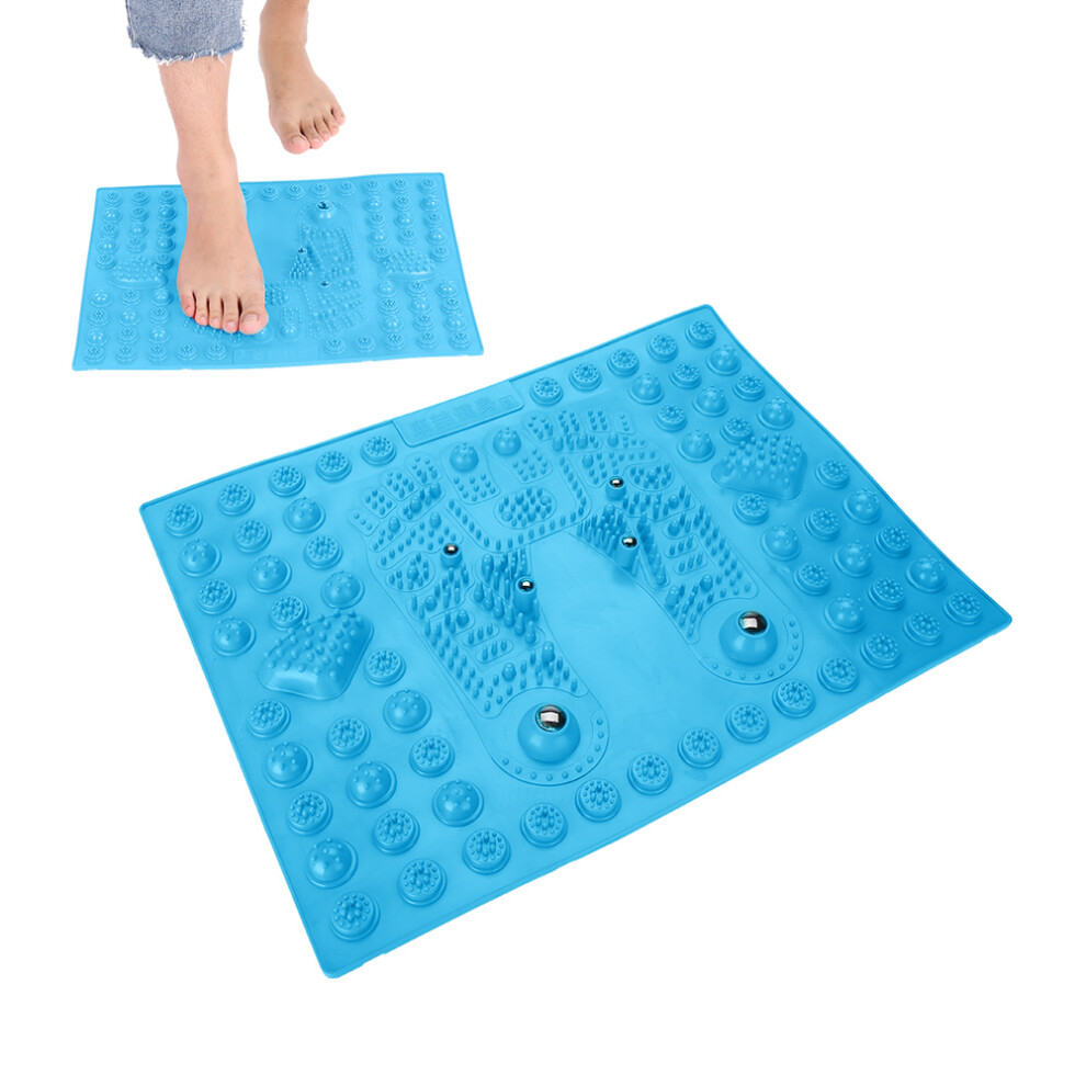 Blue Feet Magnetite Reflexology Massage Mat 29X39cm For Relaxation