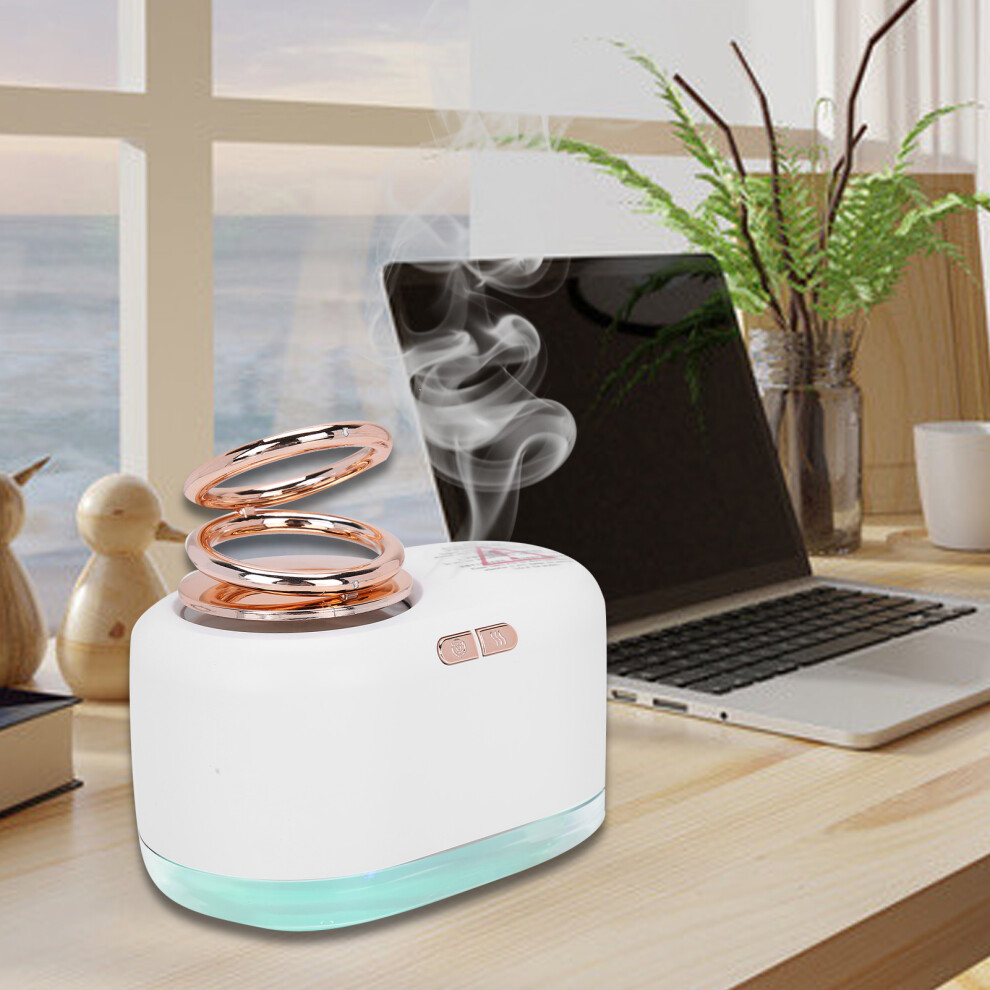 Mini USB Desk Cool Mist Humidifier with 300ml Water Tank & Colorful Light