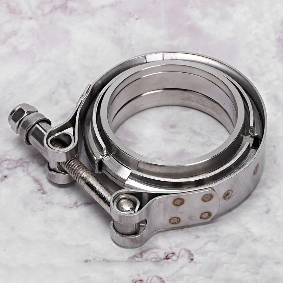2.25In Stainless Steel V Band Clamp With Flange For Turbo Exhaust System 6941341373023