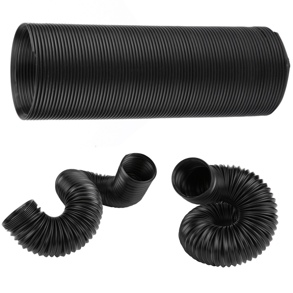 Car 3" Flexible High Flow Turbo Cold Air Intake Hose Pipe 39.4In Black 6901341375441