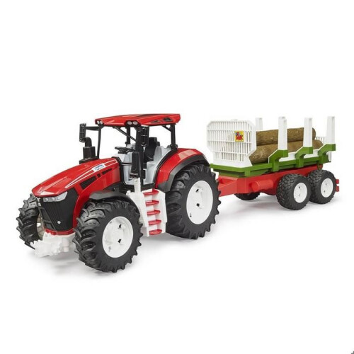 Bruder Trator ROADMAX com reboque florestal e 3 troncos de árvore