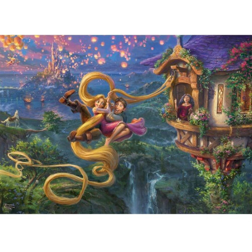 Puzzle 1000 pezzi - SCHMIDT SPIELE - Thomas Kinkade Studios - Disney - Rapunzel Intrappolata nell'Amore - 1000 pezzi 1