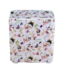 Washing Machine Covers 2 Piece Set for Double Cylinder, Semi-Automatic Top Load 88x52x85cm White