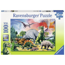 Ravensburger 100 piece XXL puzzle - Among the dinosaurs - Mixed 6+ years - Jigsaw Puzzle