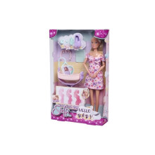 Smoby - Steffi Love - Future Maman - Schwangere Puppenpuppe (29cm) - Babyaccessoires - Knopf zum Vergrößern des Bauches