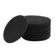 Self-Adhesive Hook and Loop Straps 10 Pairs Strong Nylon Fastening Tape Black Circle 10 Size for DIY Projects