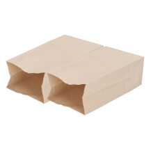 100 Stück Kraftpapierbeutel Lebensmittelecht fettabweisend reißfest Einweg-Braune Kraftpapiertragetasche 240x130x80mm/9,4x5,1x3,1 Zoll