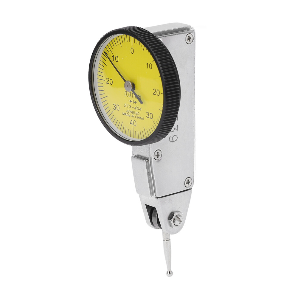 High Accuracy Dial Test Indicator 0-40Mm 0.01Mm Yellow Dial Face 7891341380653