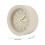 Concrete & Copper Silent Alarm Clock, 10cm Diameter, Lightweight 8