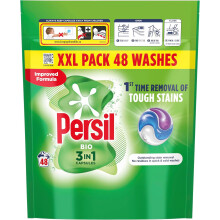 Persil Bio 3 in 1 Washing Capsules 48 Washes Tough Stain Removal