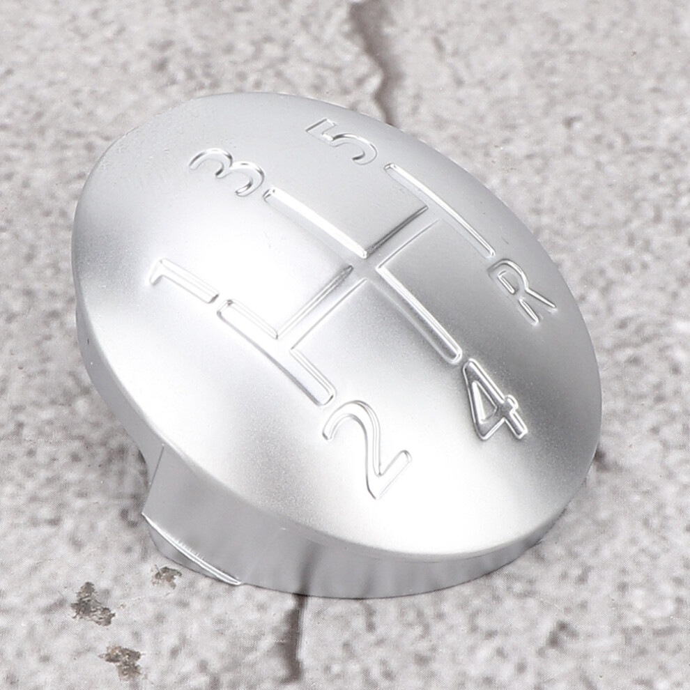 Car Gear Shift Knob Cap Cover 5 Speed Fit For Renault Clio Scenic Mã©Gane Ii Silver 8451341381860