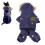 Hundekapuzenmantel XS blau Baumwoll-Polyester 1