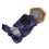 Hundekapuzenmantel XS blau Baumwoll-Polyester 12