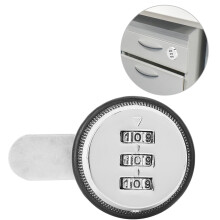 Keyless Zinc Alloy Cam Lock Resettable 3-Digit for Cabinet Security