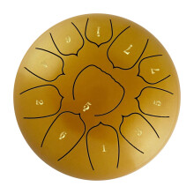 6-Zoll-Zungen-Trommel, 11 Töne, 15,515,58 cm, 0,5 kg, Farbe