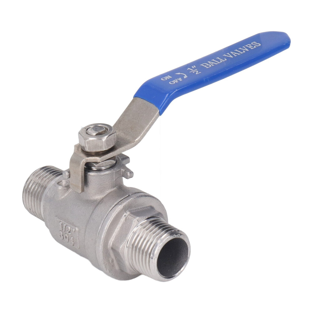 Ball Valve Male to Male 1/2in DN15 1000 WOG 304