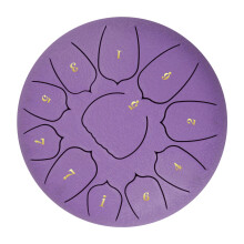 Tambor de lengüetas de 6 pulgadas, 11 notas, rosa (15,515,58 cm)
