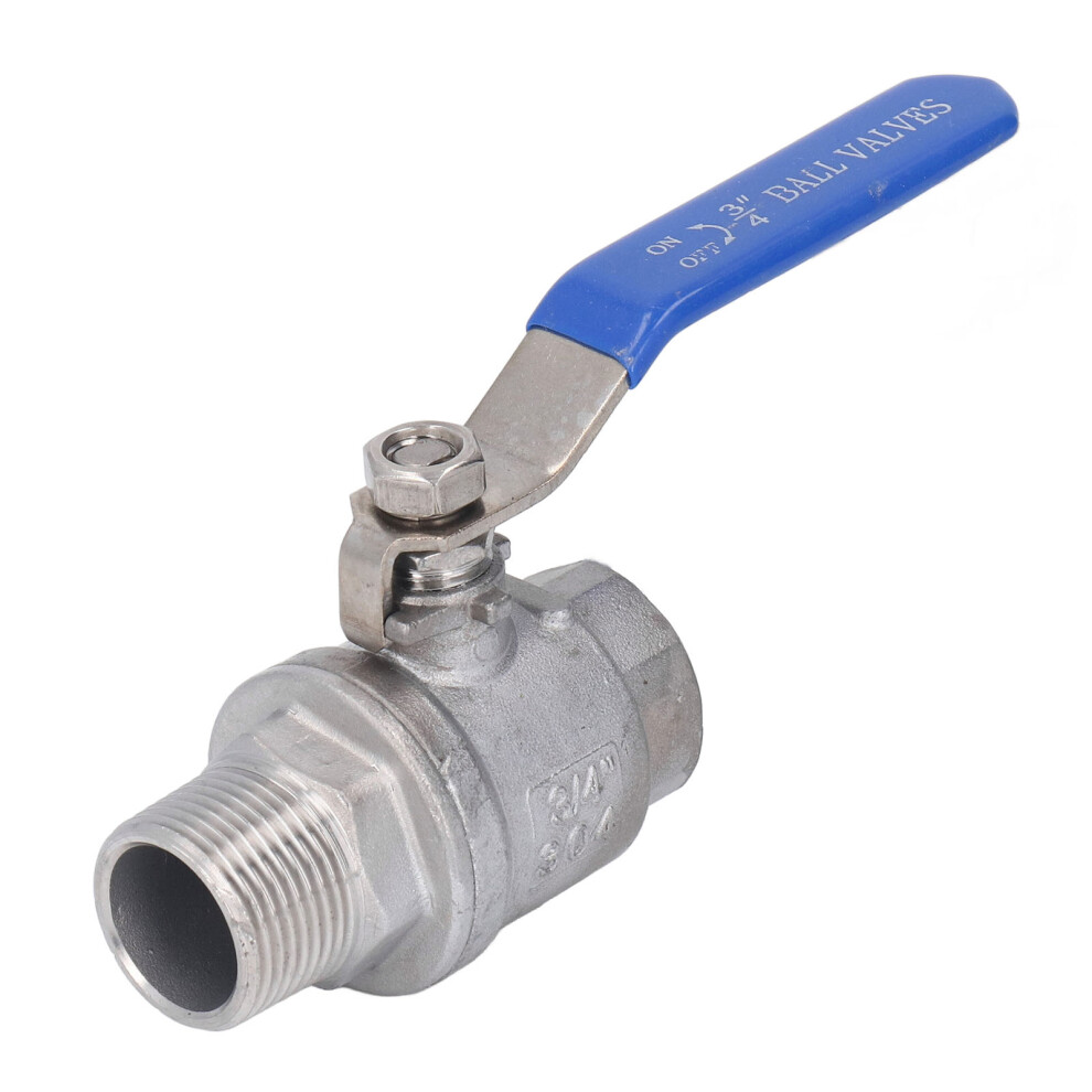Ball Valve Female Male Thread 3/4in Stainless