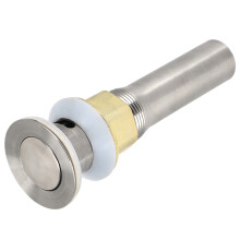 Stainless Steel Bathroom Sink Drain with Pop-Up Strainer Basket, 6x18x3.2cm