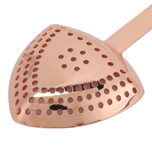 Colador de cóctel triangular recubierto de cobre 98g 2