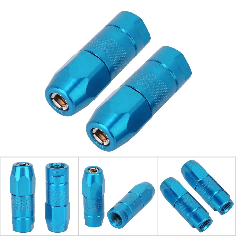 2Pcs Grease Flat Nozzle Fitting Nipple For Grease Gun Accessories Blue 6921341385417